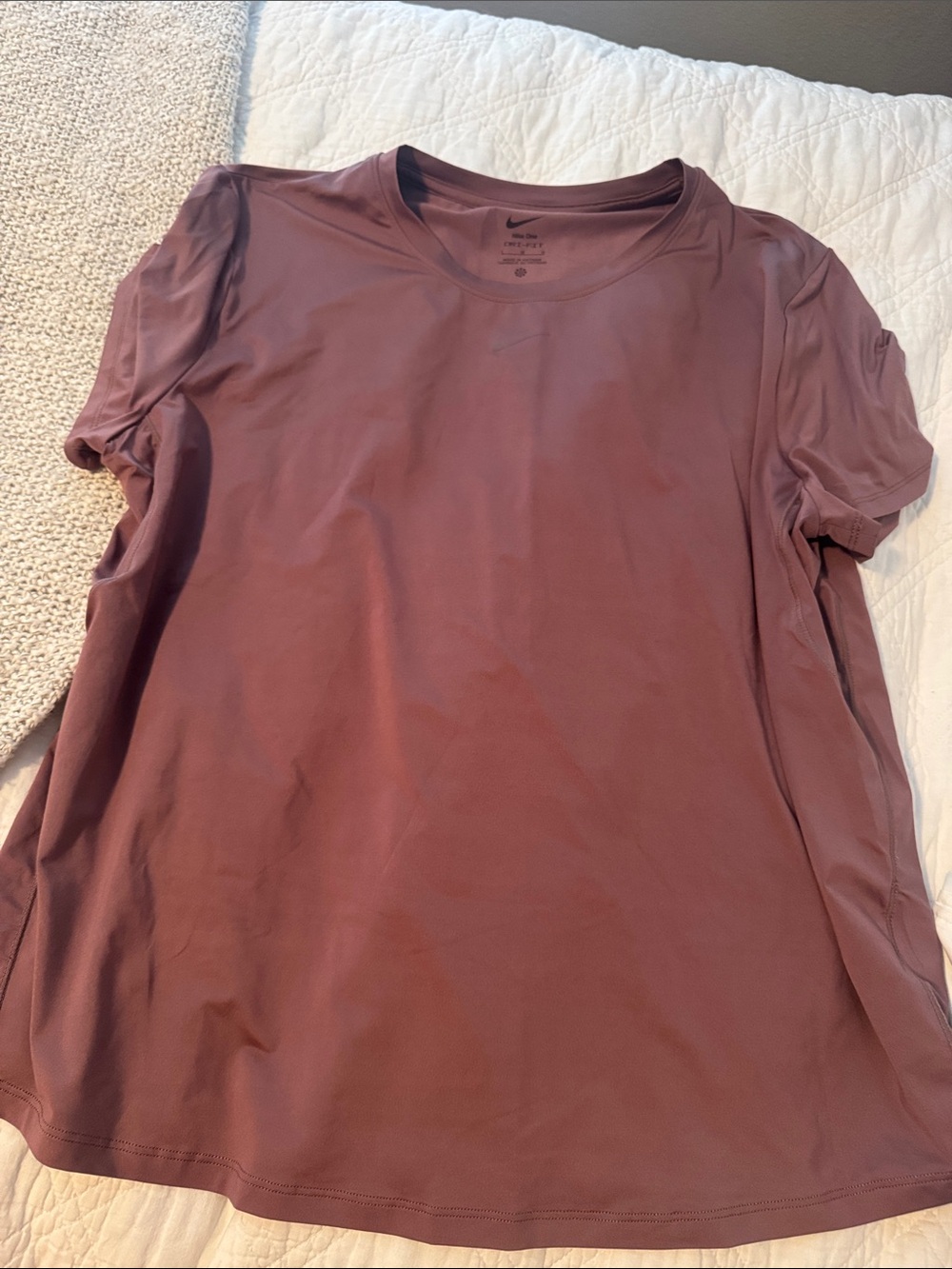 Nike Women's Mauve Brown Short Sleeve Performance Tee